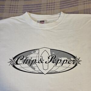 Chip & Pepper Vintage 90s Wetwear Surf Cotton Rare Graphic T Shirt World XL